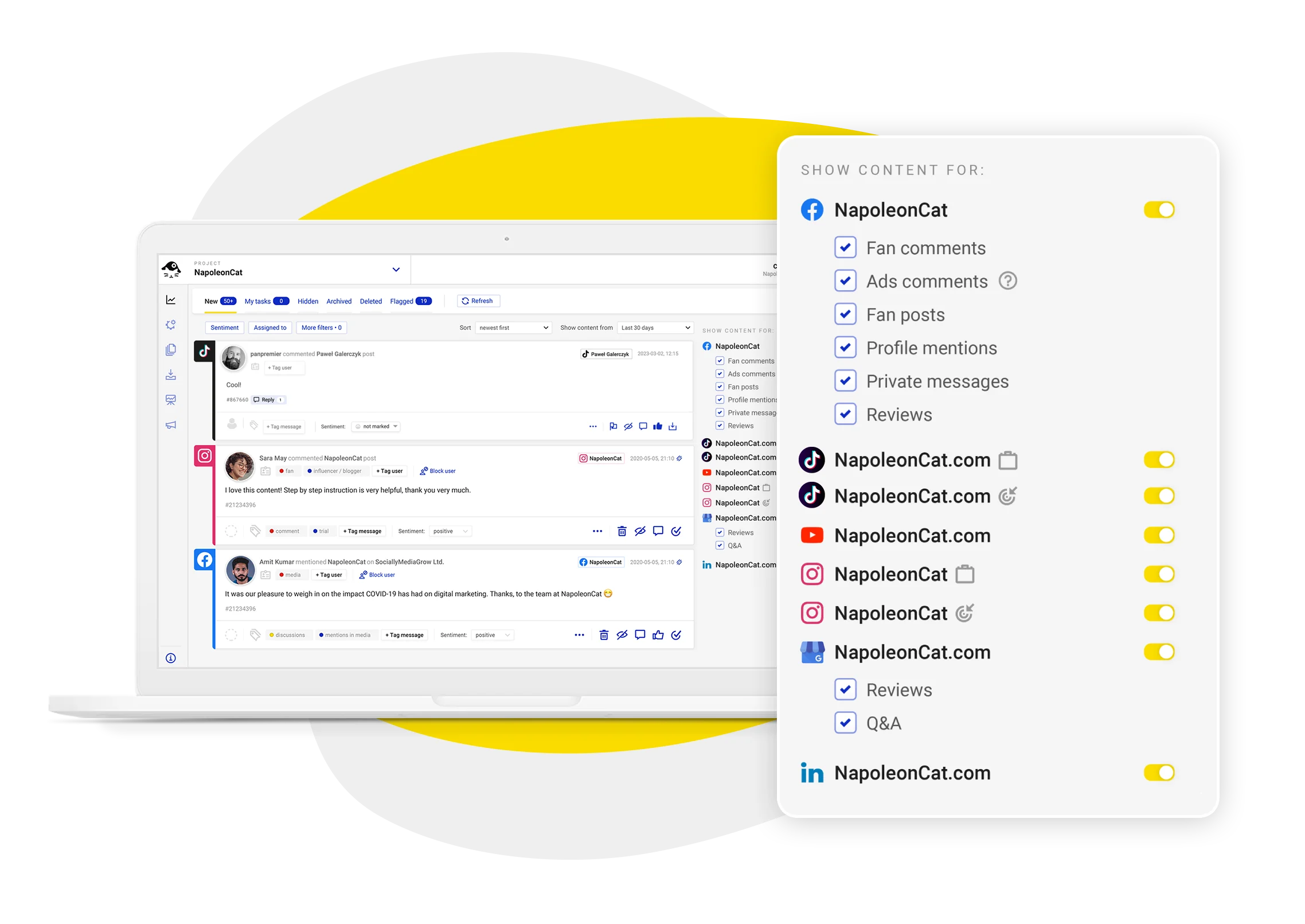 napoleoncat gestion des réseaux sociaux